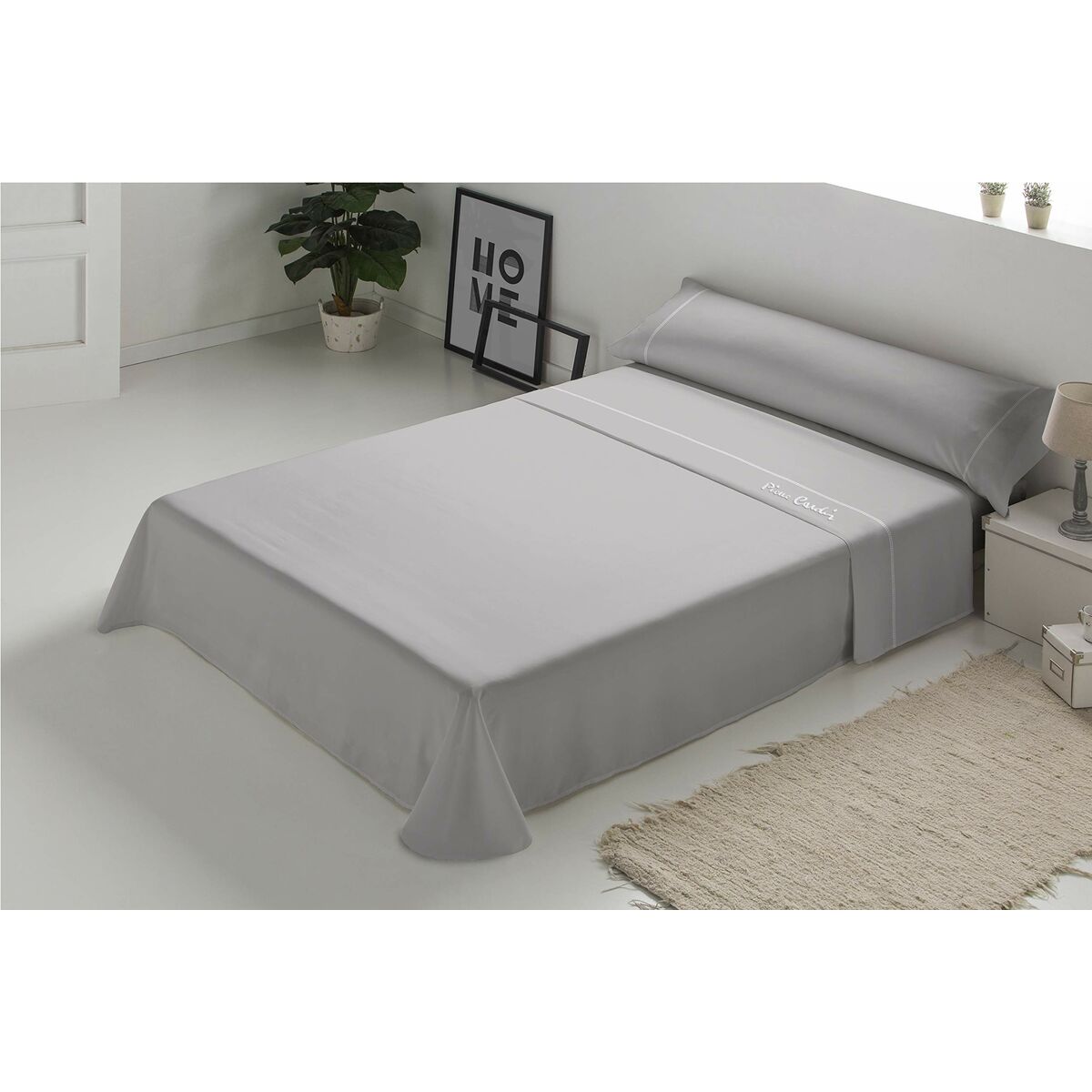 Conjunto de Lençóis Pierre Cardin ARCADIA Cinzento Casal